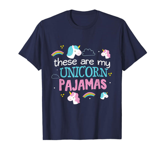 Adorable Unicorn Lover Pajama PJ Top Cute T-shirt Girls Gift T-Shirt