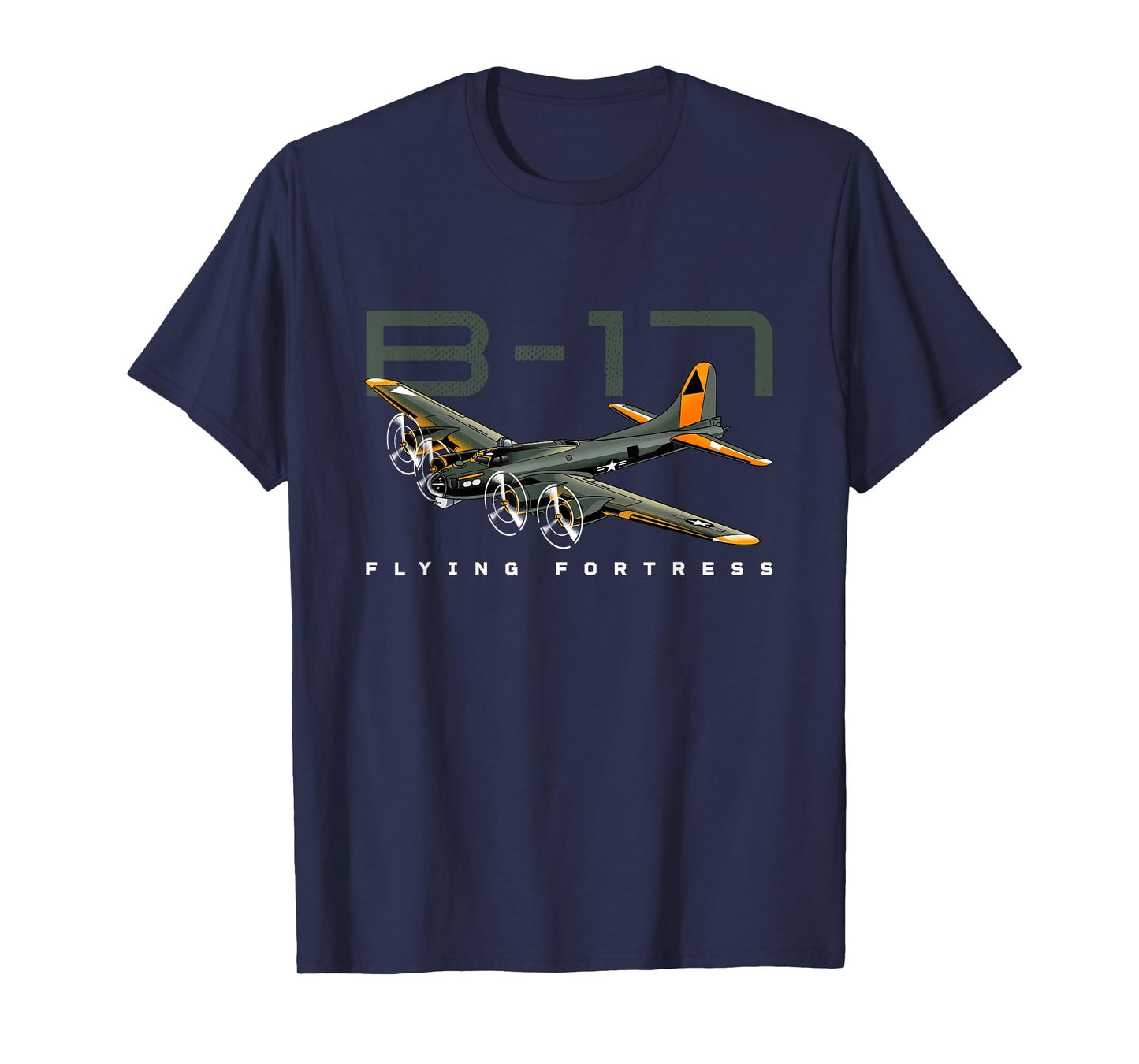 Flying Fortress B-17 World War II Classic Warbird Airplane T-Shirt
