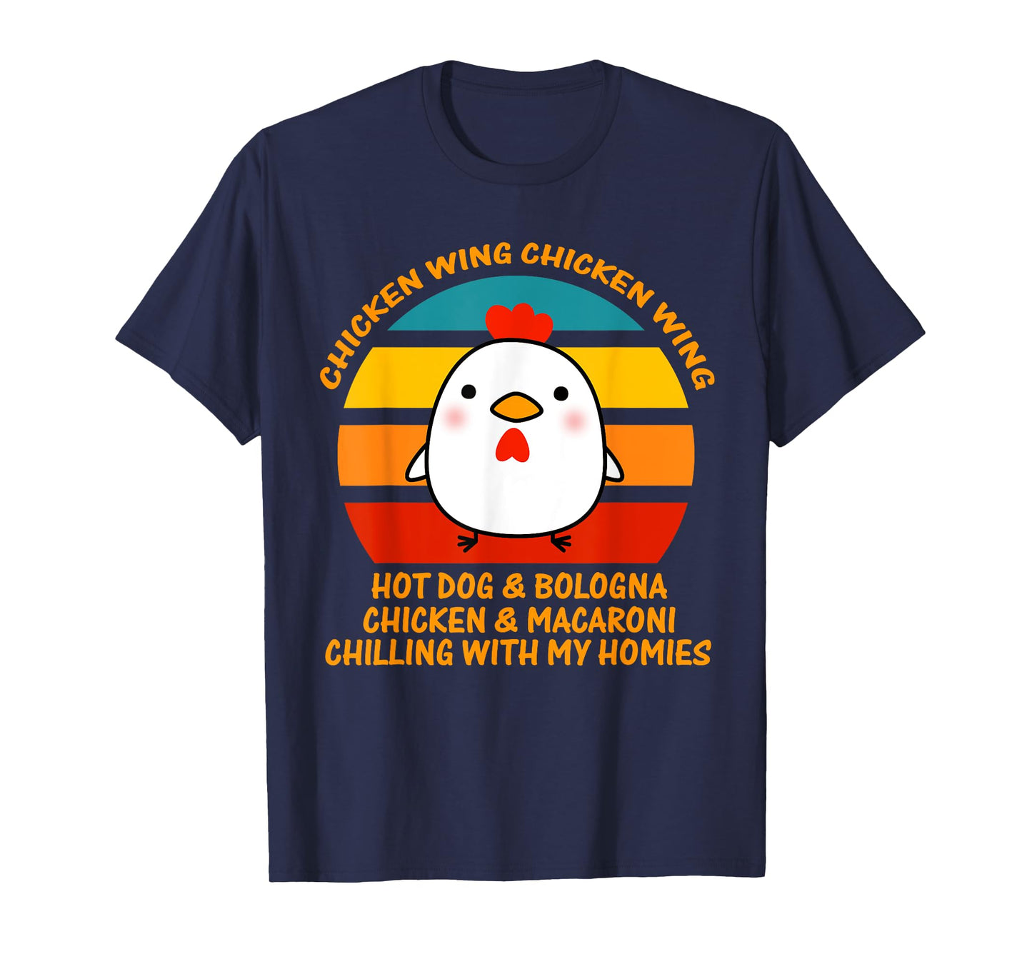 Chicken Wing Chicken Wing Hot Dog and Bologna Kids Boy Girl T-Shirt