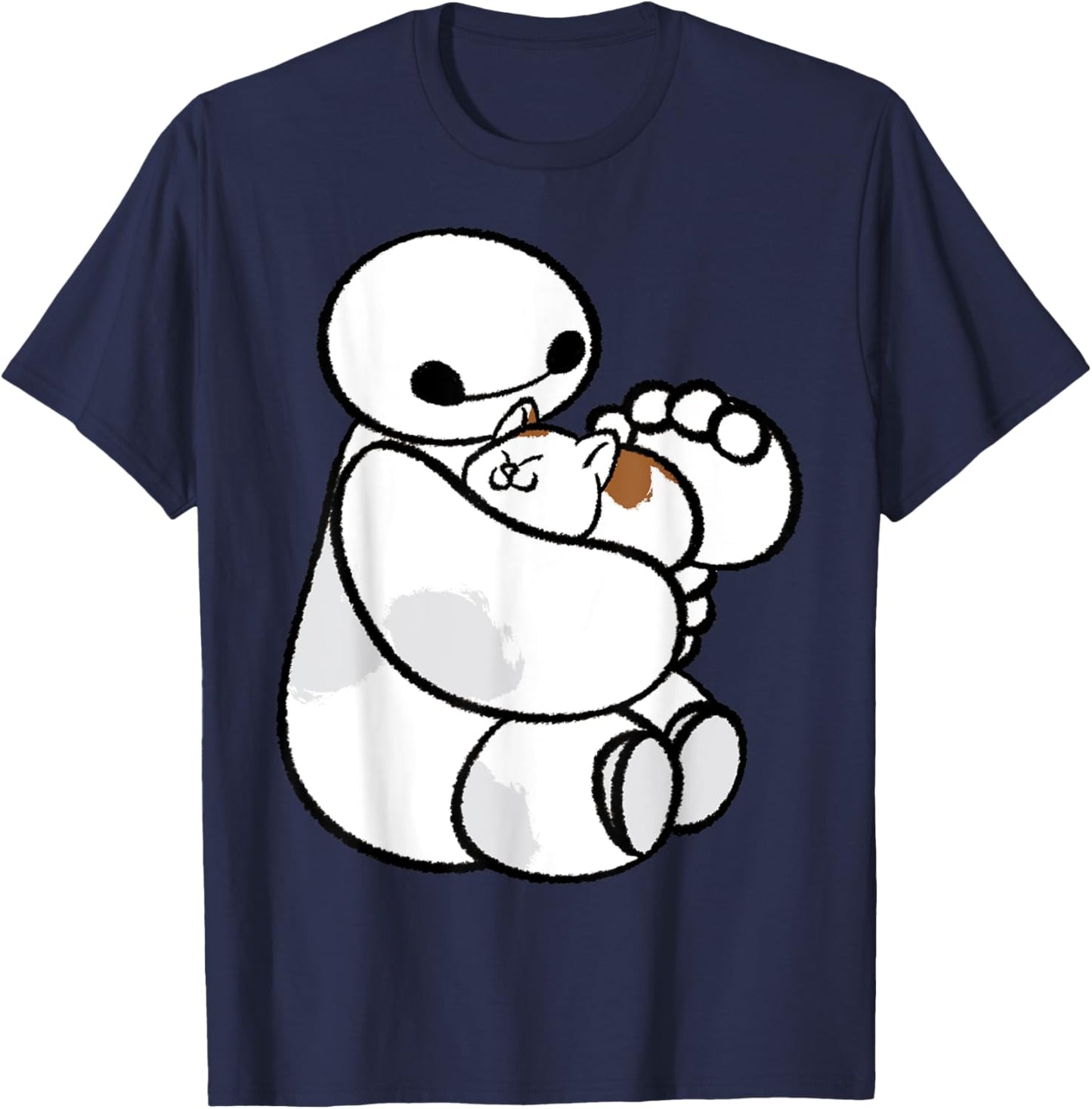 Disney Big Hero 6 Baymax Cat Cute Portrait T-Shirt