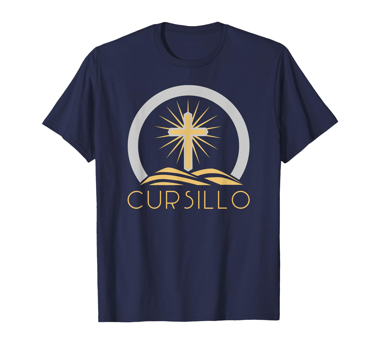 Cursillo Radiant Cross on Hill T-Shirt