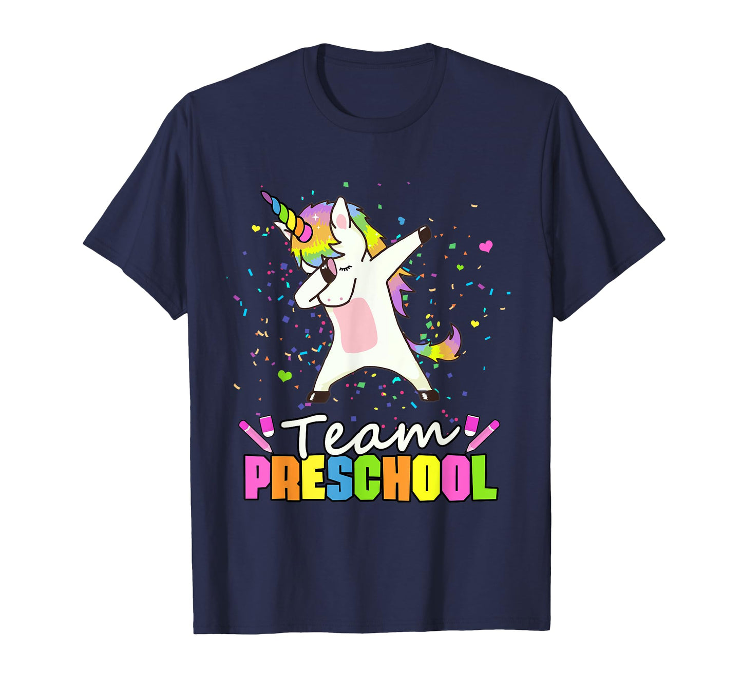 Team Preschool Unicorn Team Pre-K Preschool Crew T-Shirt