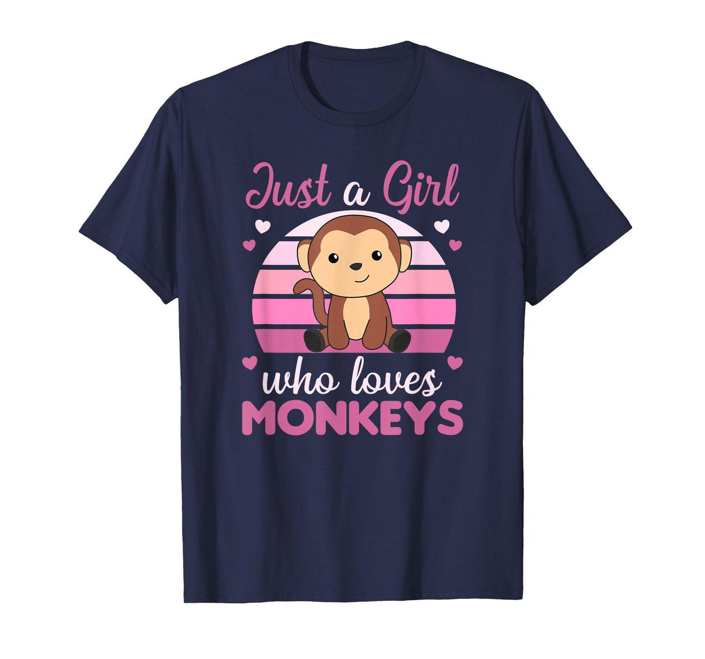 Just A Girl who loves Monkeys - Sweet Monkey T-Shirt