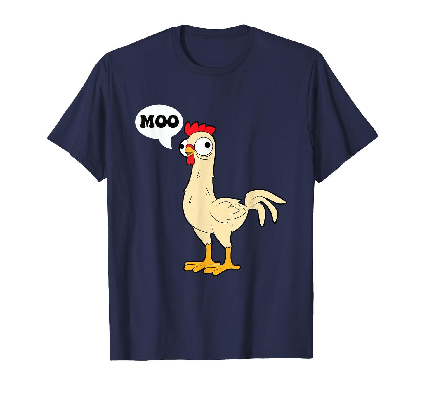 chicken - hen - fowl - cow - funny - joke - dad joke T-Shirt