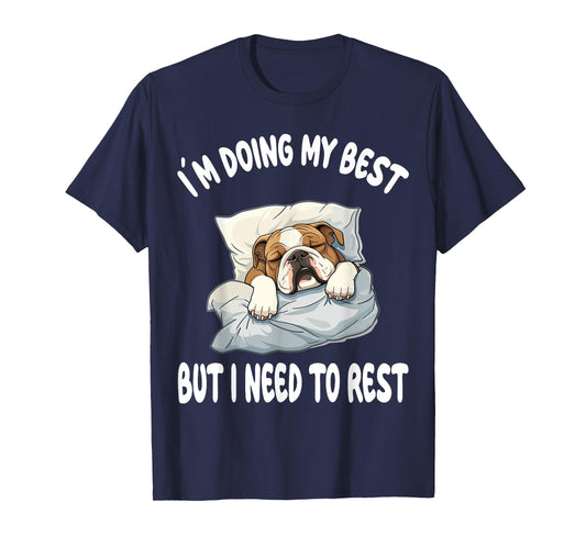 English Bulldog Official Sleepshirt Pajamas Nightgown T-Shirt for Men Women Girls Kids