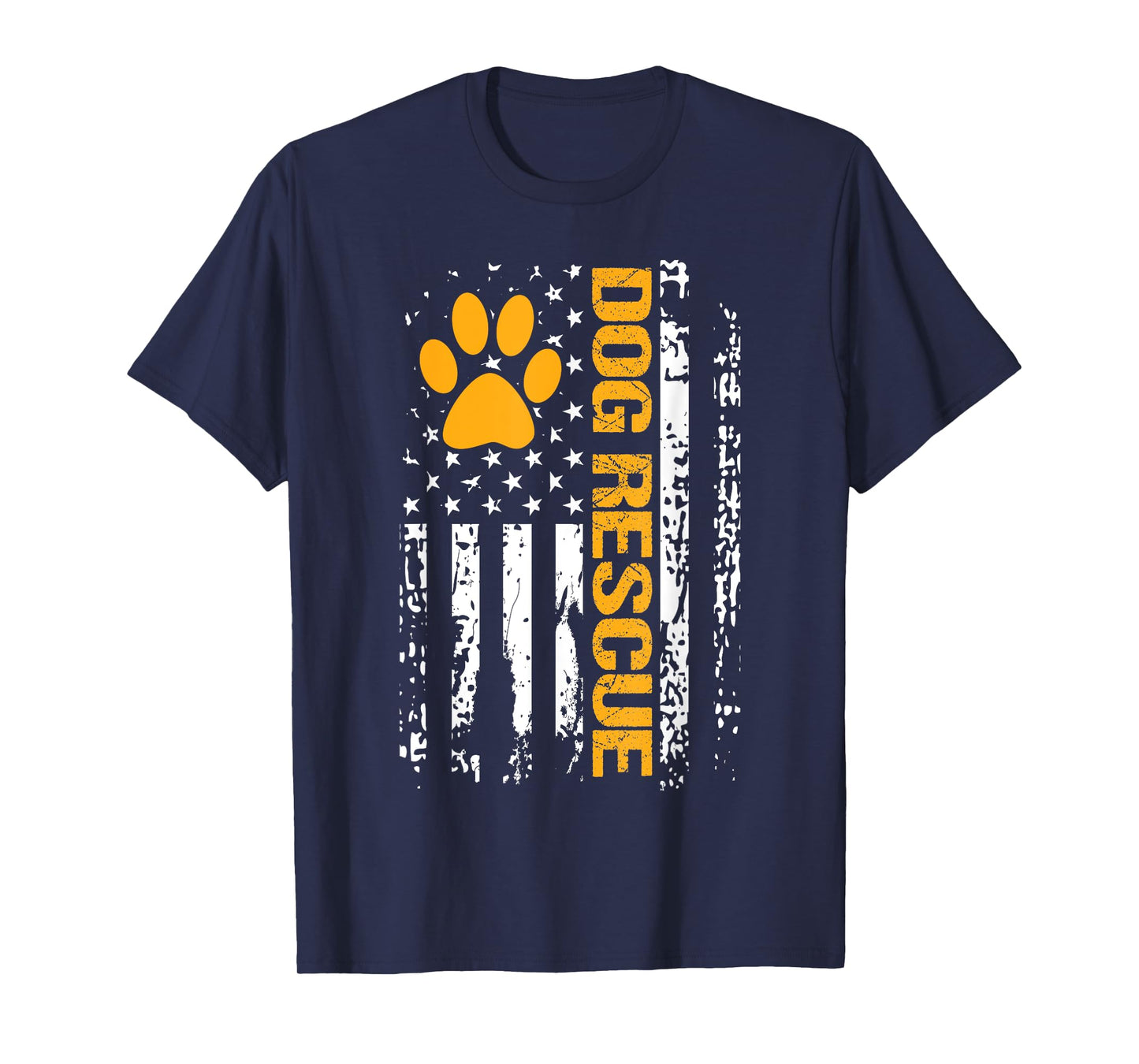 Dog Rescue Shirt American Flag Dog Shelter Dog Adoption T-Shirt