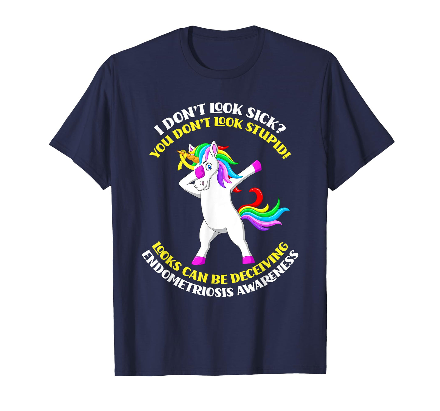 Endometriosis Awareness Unicorn Endometriosis Warrior T-Shirt