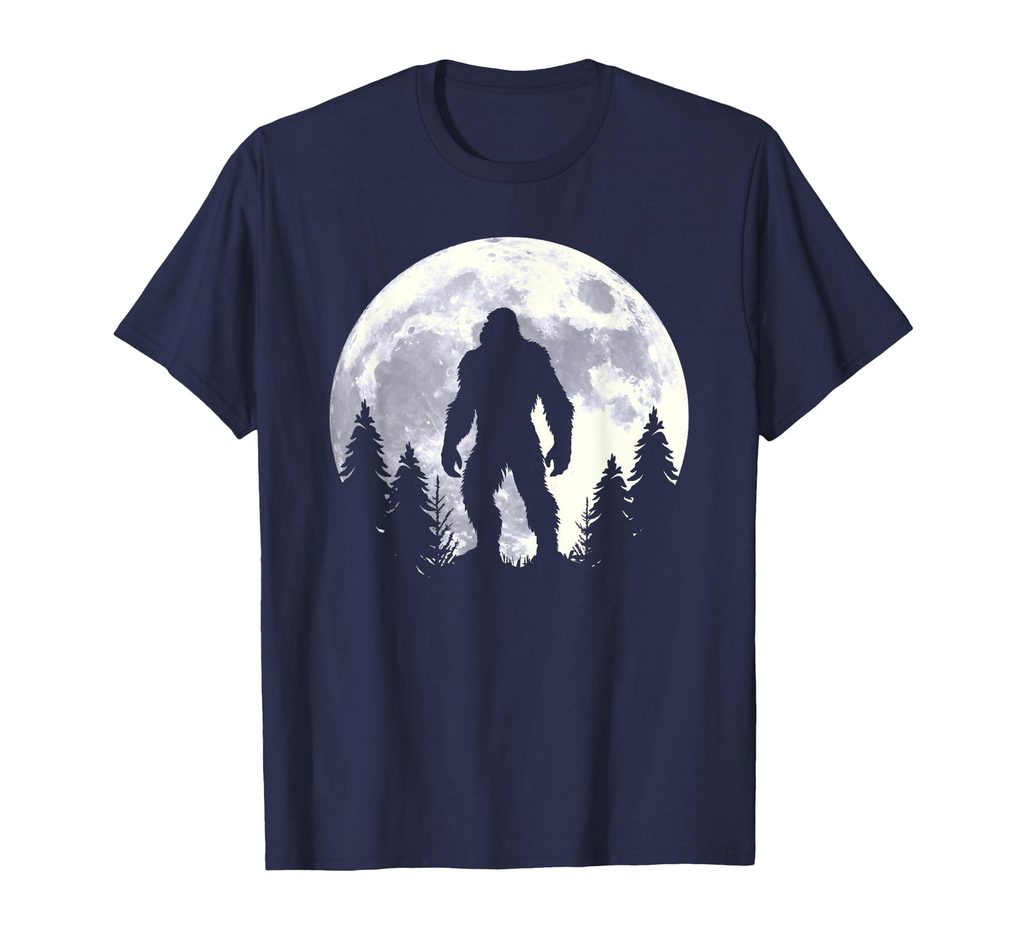 Bigfoot Believer Silhouette Sasquatch Hide And Seek T-Shirt