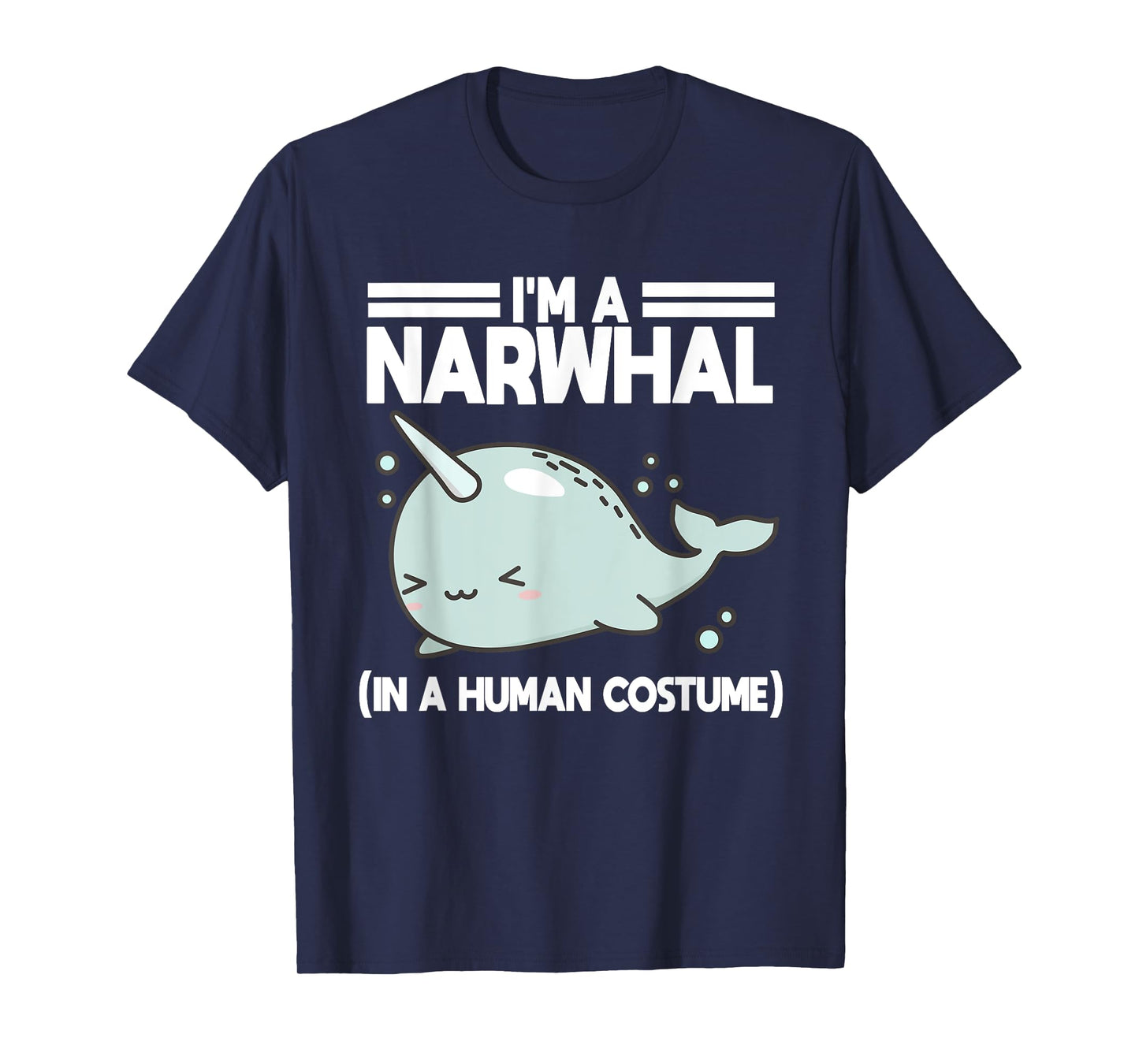 Narwhal Halloween Costume Narwhale Whale Sea Lover Ocean T-Shirt