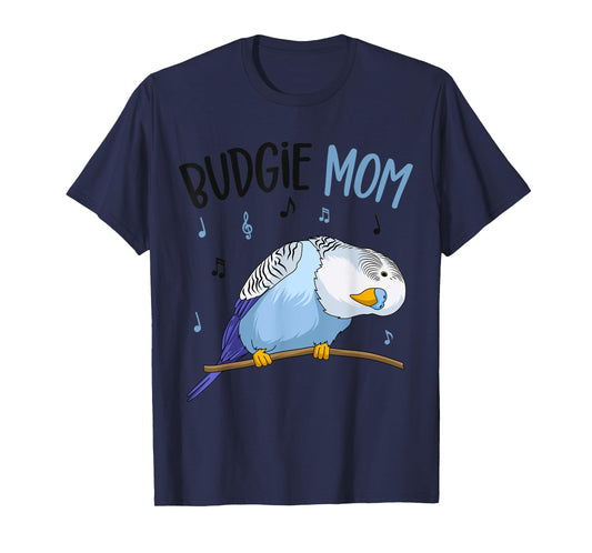 Budgie Mom Parakeet Budgerigar Funny Womens T-Shirt