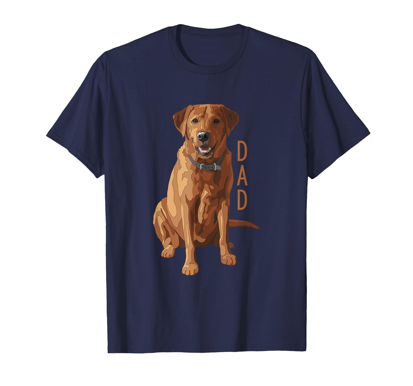 Lab Dad Fox Red Labrador Retriever Dog Lover T-Shirt