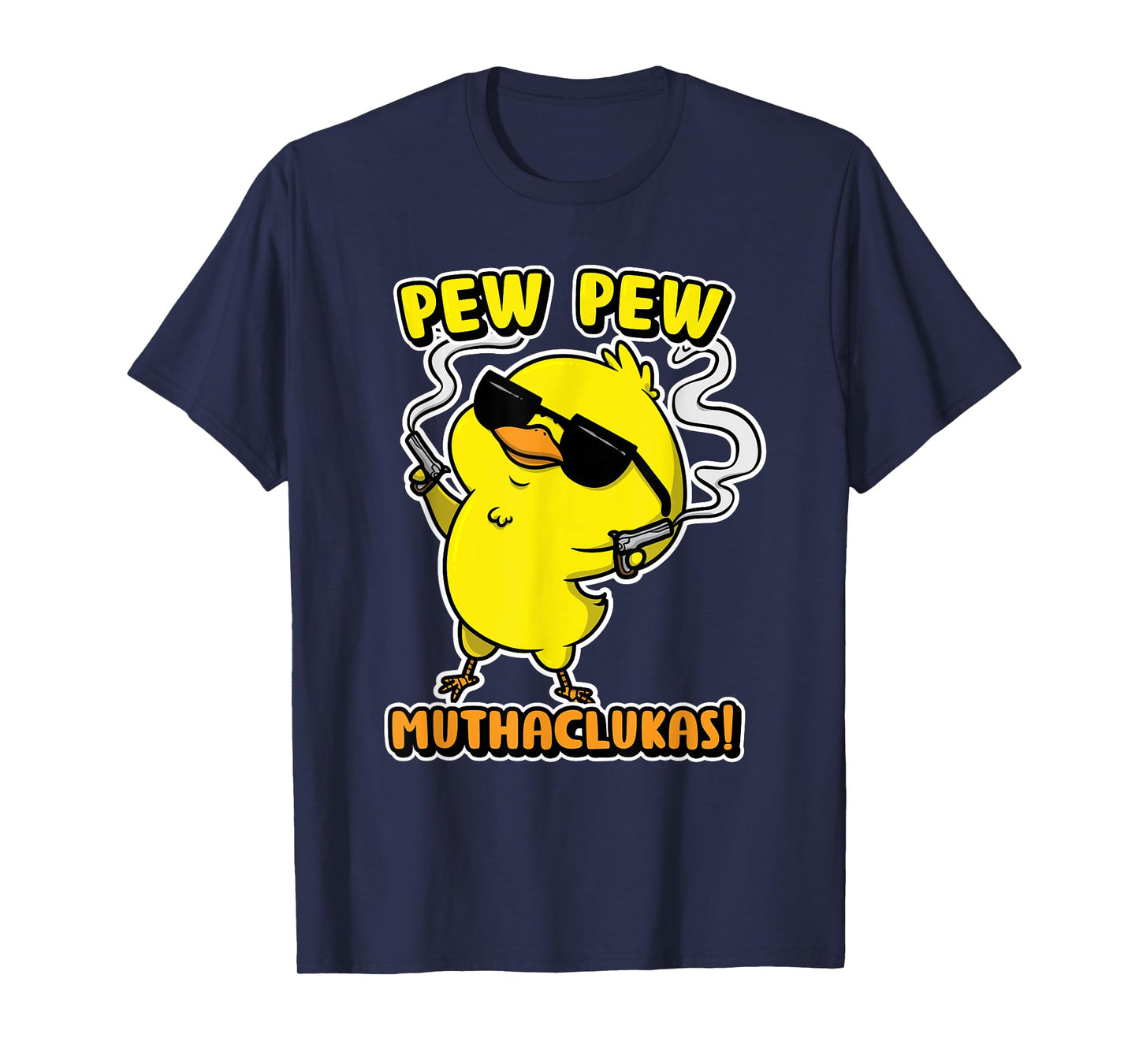 Funny Chicken Shirt Pew Pew Muthacluckas Women Men T-Shirt