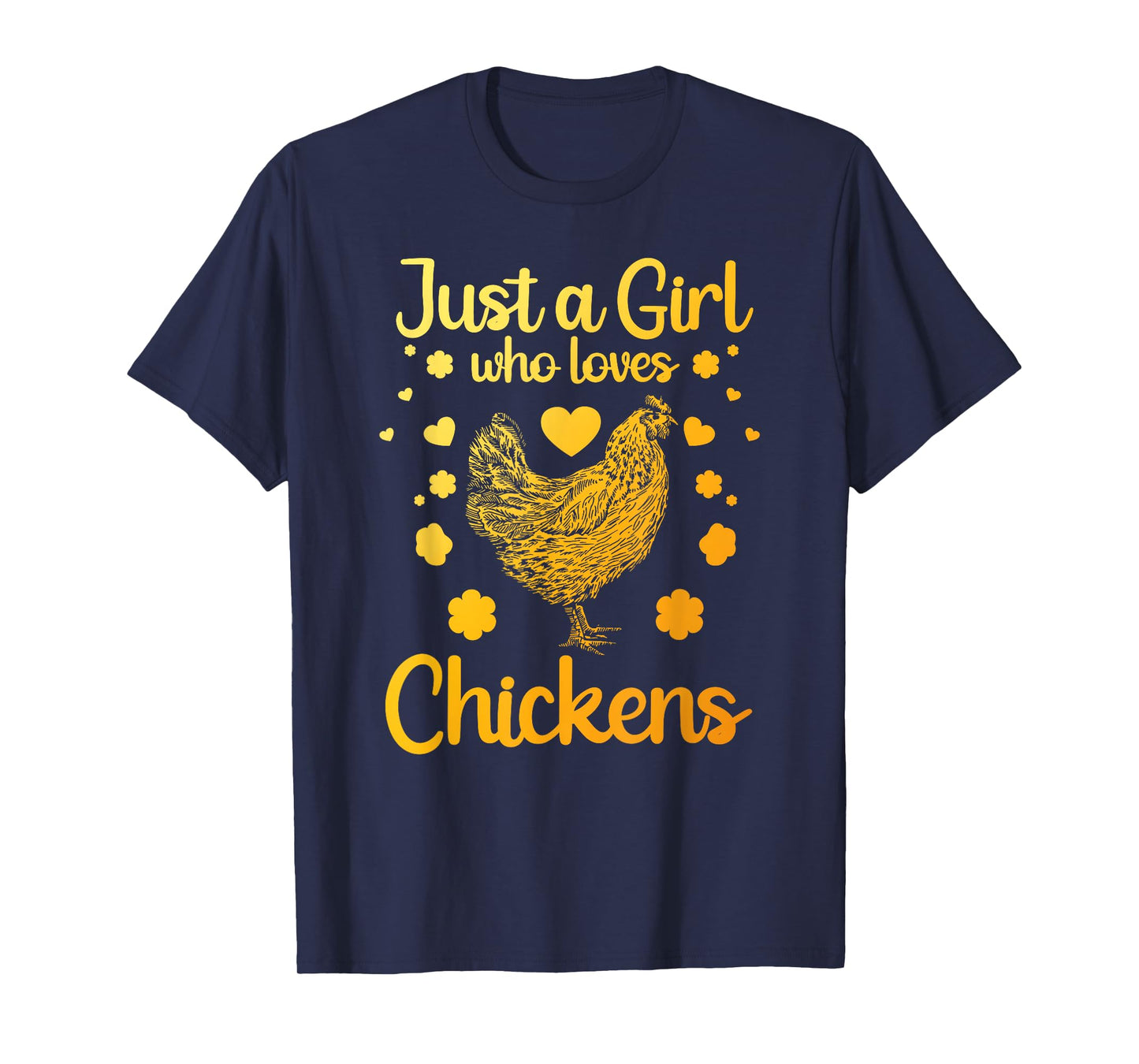 Funny Girl Chicken Design For Kids Women Mom Chicken Lover T-Shirt