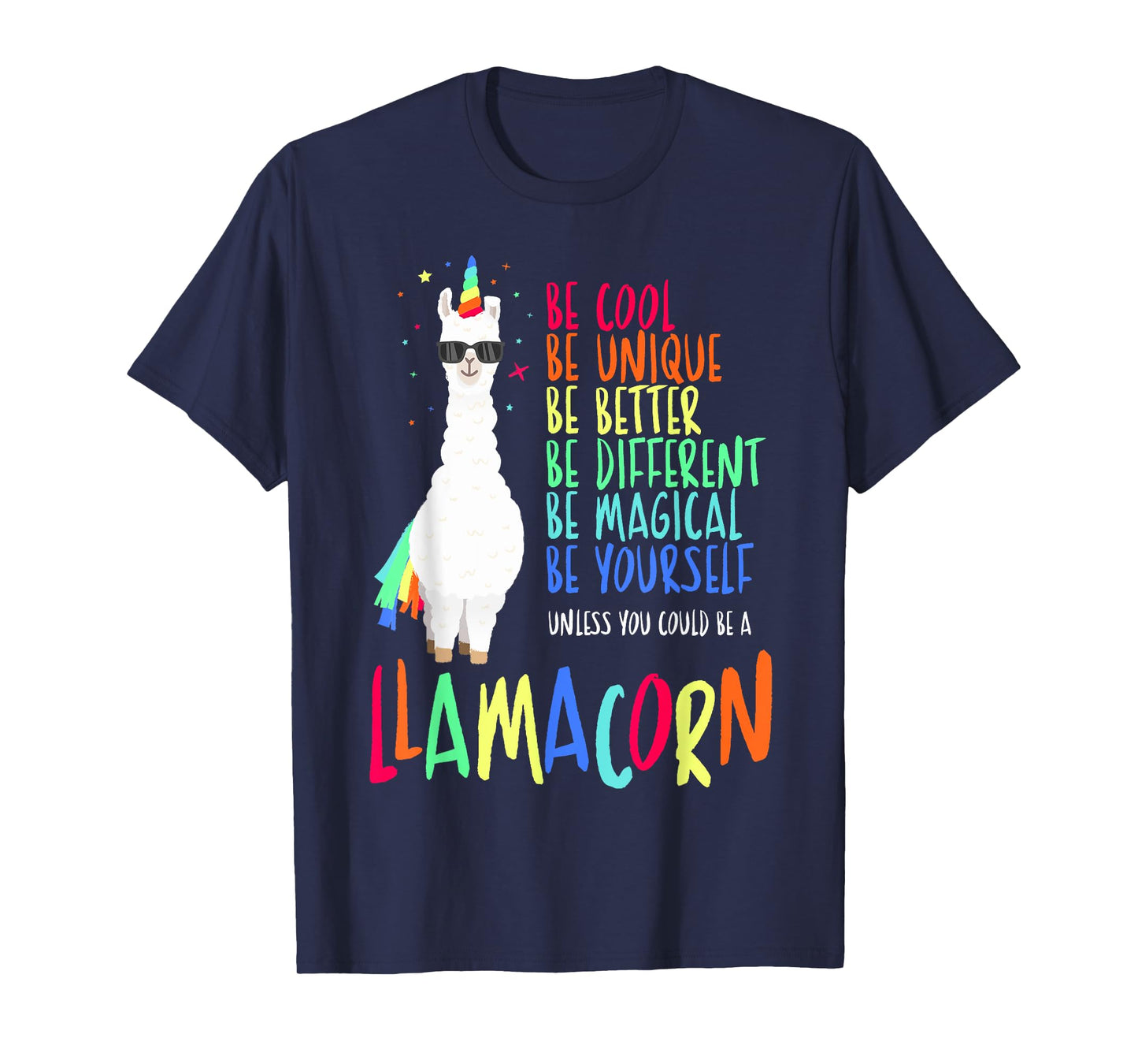Funny Llamacorn - Funny Cute Llama Unicorn T-Shirt
