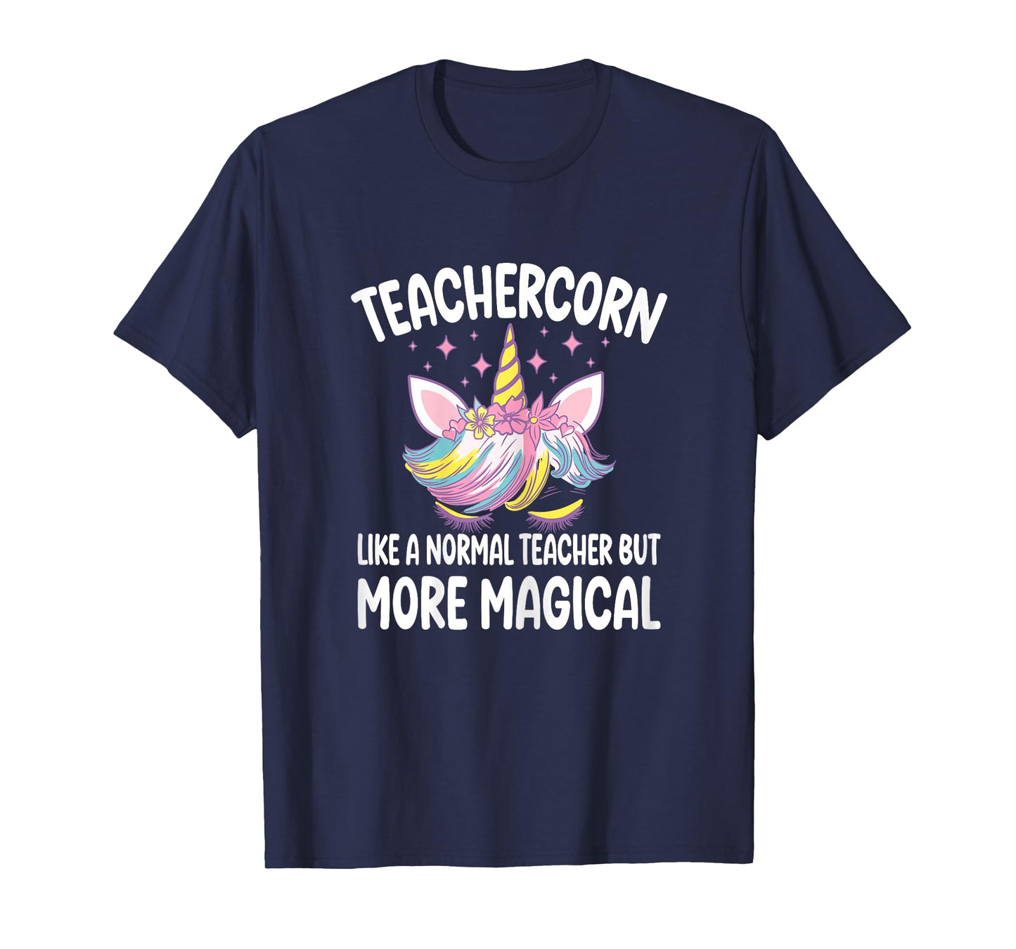 Teachercorn Funny Unicorn Teacher T-Shirt for Women