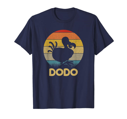 Dodo Retro Sunset Dodo Bird Silhouette Dodo Bird T-Shirt