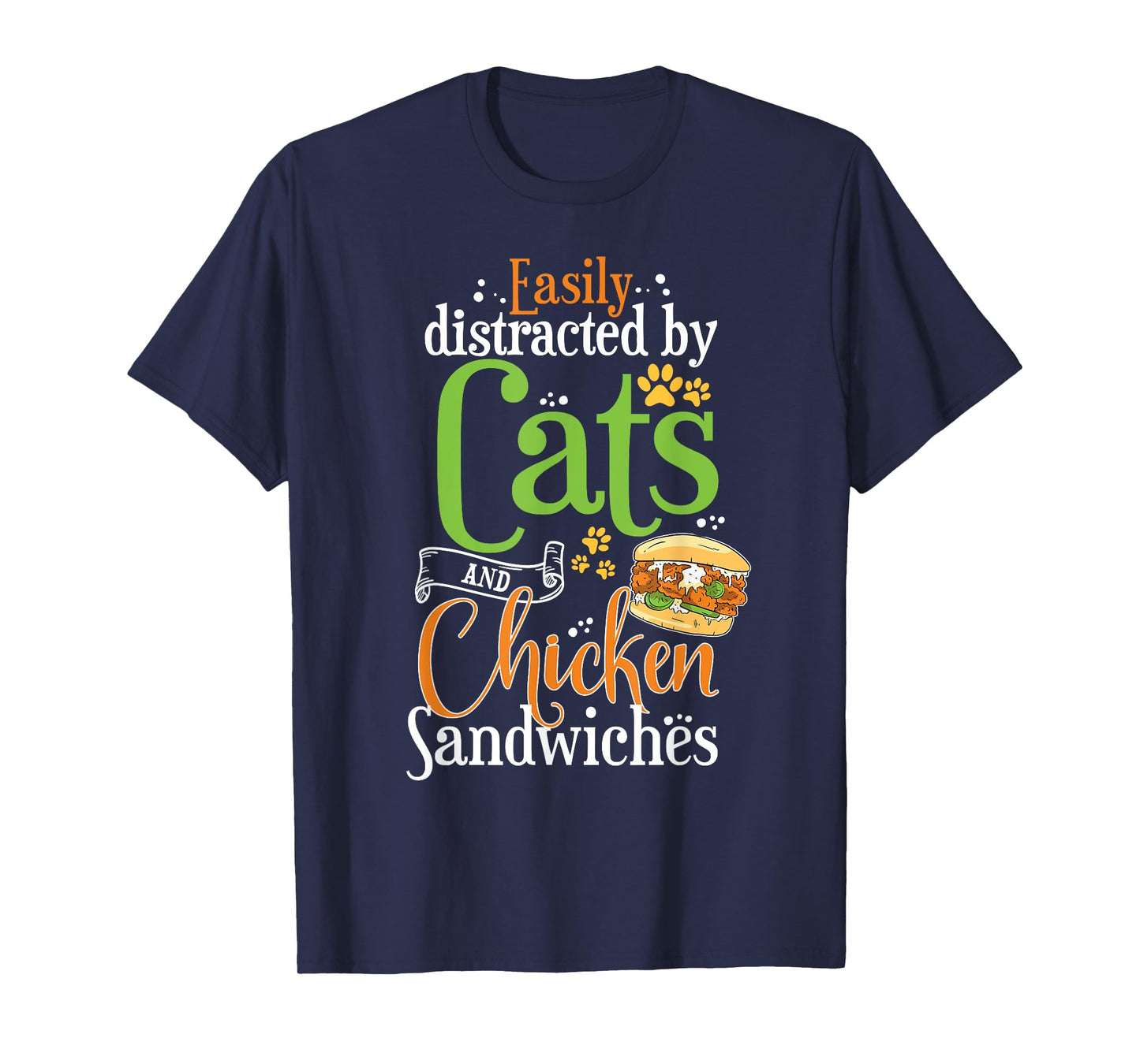 Funny Chicken Sandwich Shirt Cats and Chicken Burger T-Shirt