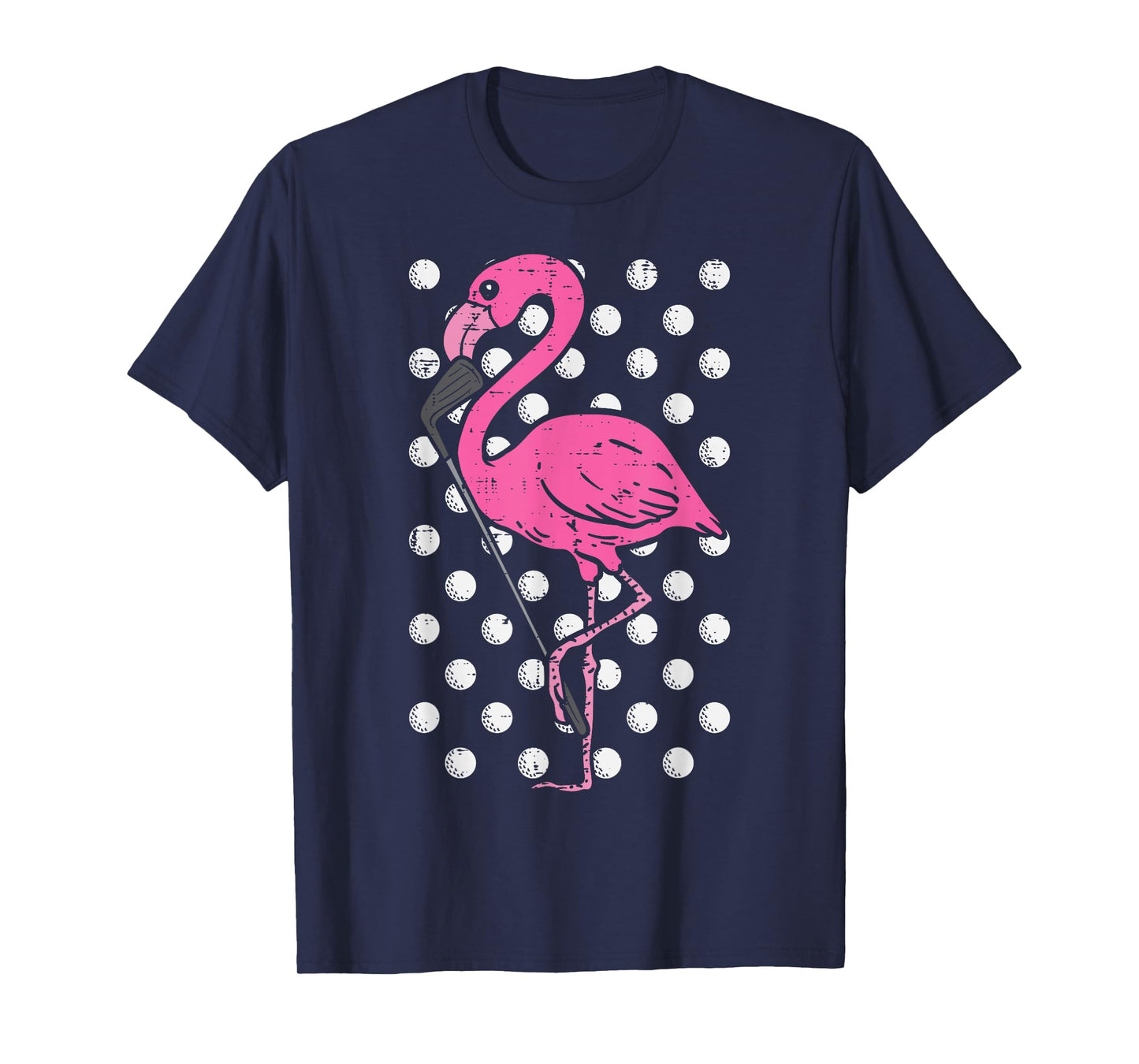Flamingo Golf Cool Golfing Bird Animal Golfer Men Women T-Shirt