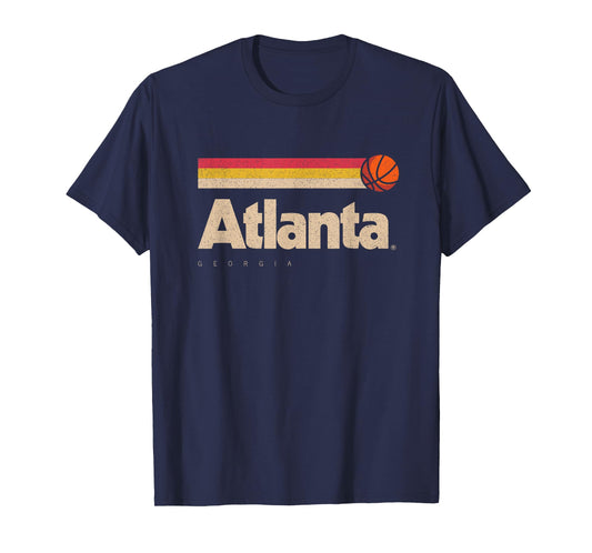 Atlanta Basketball B-Ball City Georgia Retro Atlanta T-Shirt