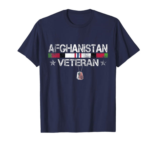 Afghanistan Veteran T-Shirt Vintage Patriotic Veterans Day T-Shirt
