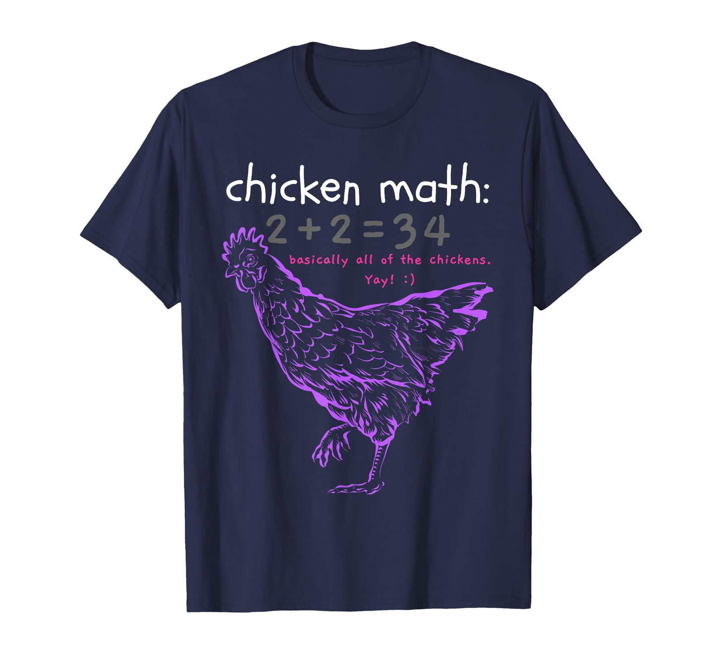 Funny Chicken Math T-Shirt