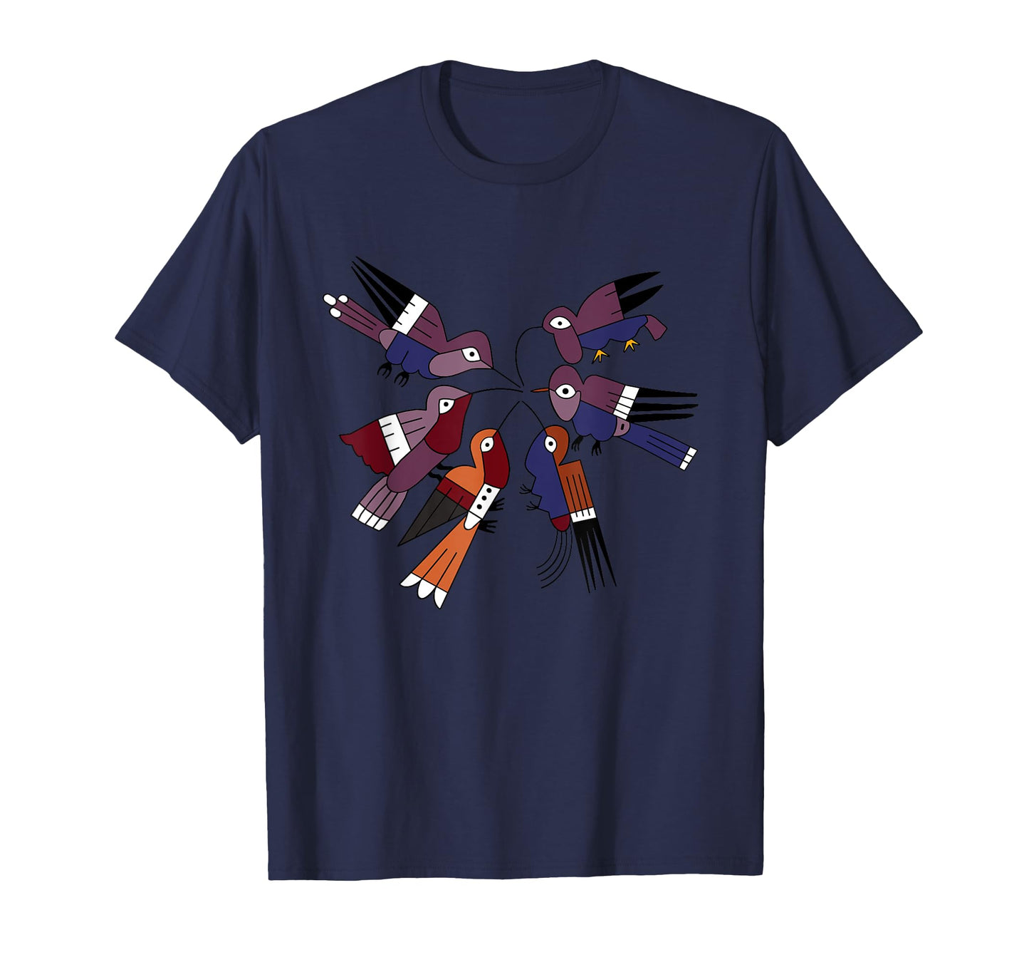 Nazca Hummingbird Tribal Ceramic Art Ancient Birds Peru Bird T-Shirt