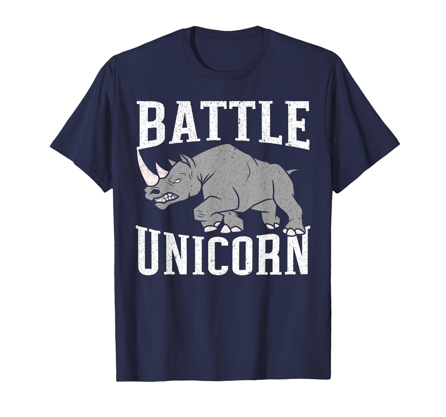 Battle Unicorn Rhinocerus Wildlife Animal Herbivore Rhino T-Shirt