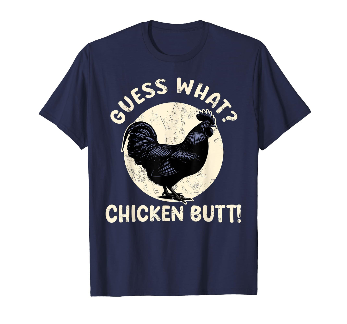 Guess What Chicken Butt T-shirt Kids Ayam Cemani Men Rooster T-Shirt