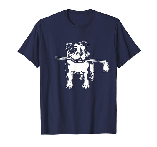 English Bulldog with Golf Clubs Dog Owner Dogs T-Shirt