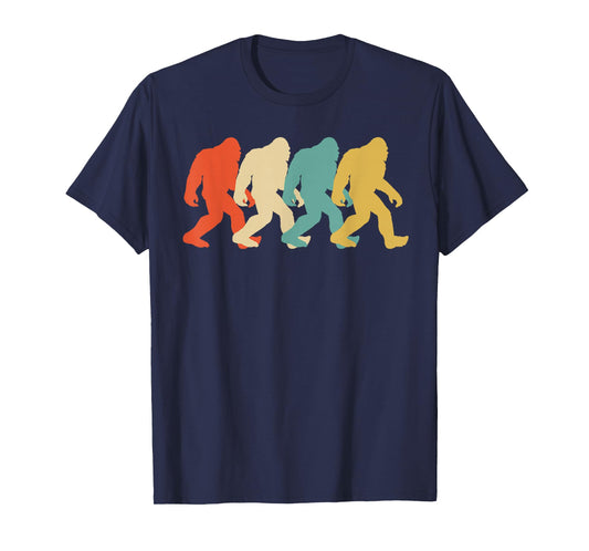 Bigfoot Silhouette Retro Pop Art Sasquatch Graphic T-Shirt T-Shirt