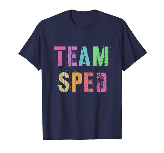 Vintage TEAM SPED Last Day of School Teacher Special Ed Crew Men Women Girls Kids T-Shirt