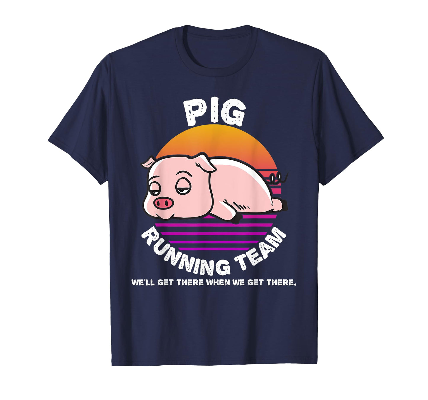 Funny Farm Pig Running Team Shirt Kids Men Women Gift T-Shirt