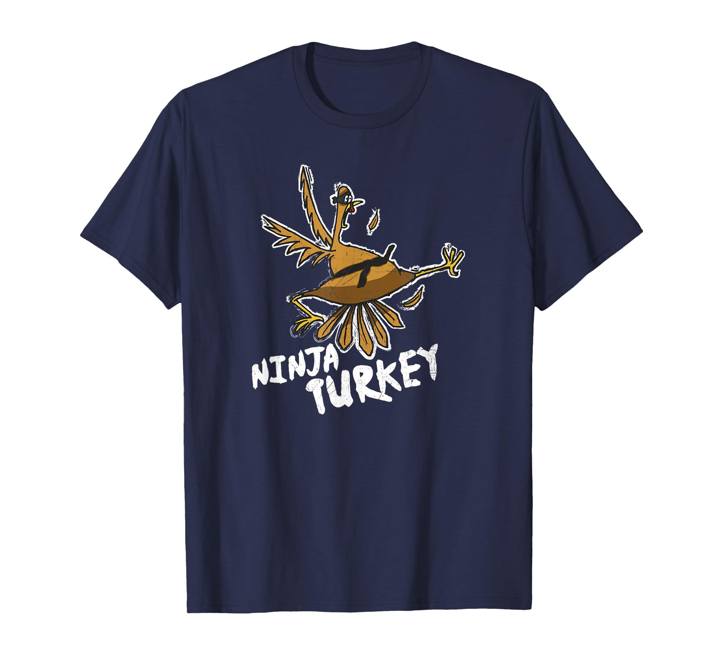 Ninja Turkey Funny Bird Thanksgiving T-Shirt