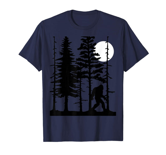 Bigfoot Hiding in Forest for Sasquatch Believers T-Shirt