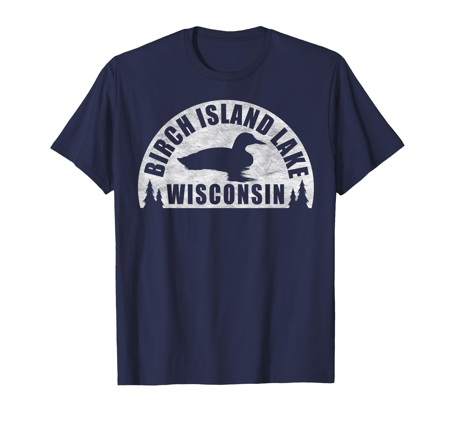 Birch Island Lake Northern Wisconsin Loon T-Shirt