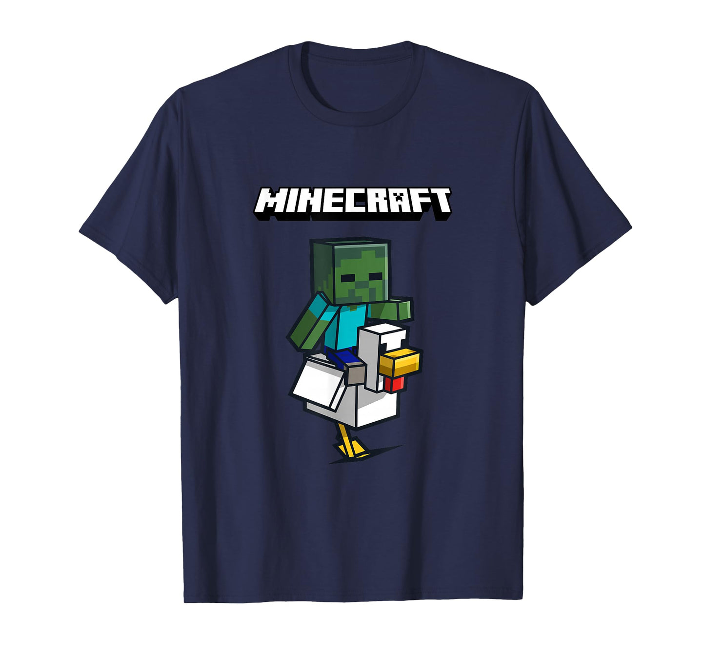 Minecraft Zombie Ride Chicken Jockey T-Shirt