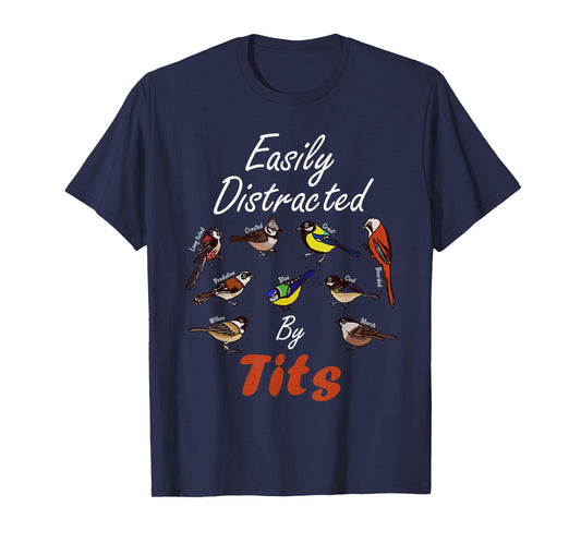 Nice Tits Funny Bird Watching Birder Men & Women Gift T-Shirt