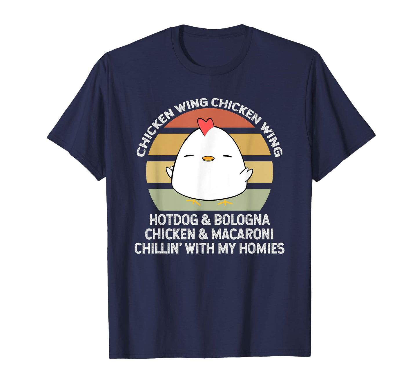 Chicken Wing Chicken Wing Hot Dog and Bologna T-Shirt