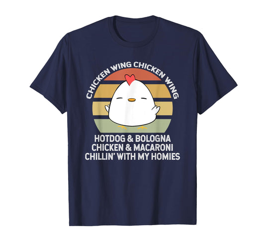 Chicken Wing Chicken Wing Hot Dog and Bologna T-Shirt