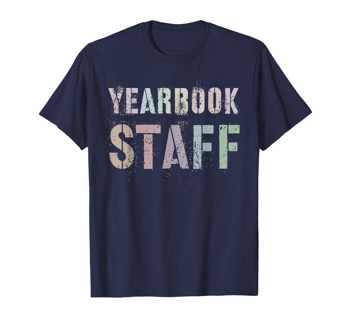 Vintage YEARBOOK STAFF Literary Club School Publication Edit T-Shirt