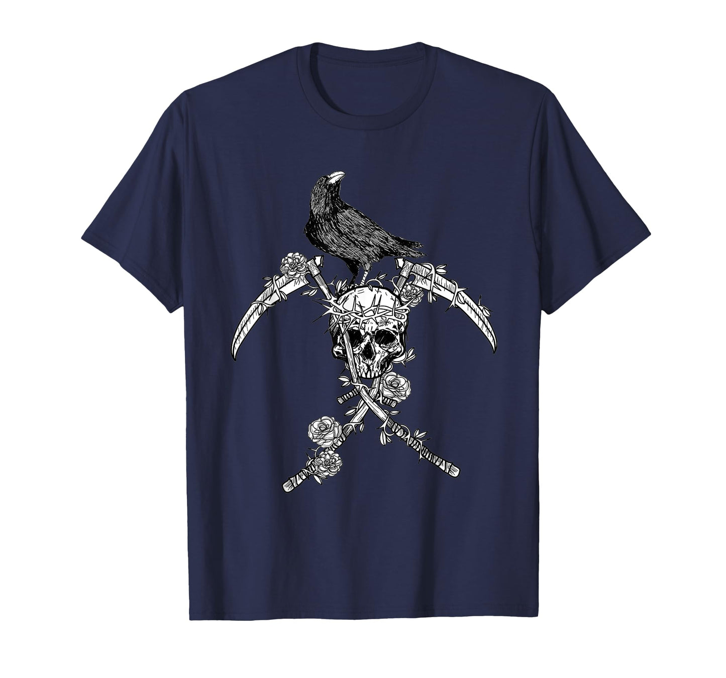 Crow Skull Raven Norse Viking Style gift for Vikings Lover T-Shirt