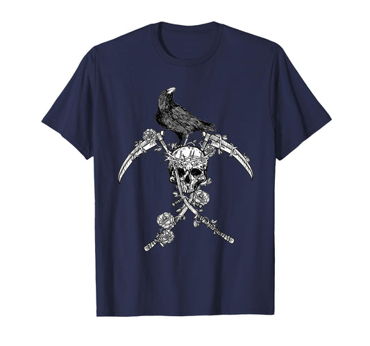 Crow Skull Raven Norse Viking Style gift for Vikings Lover T-Shirt