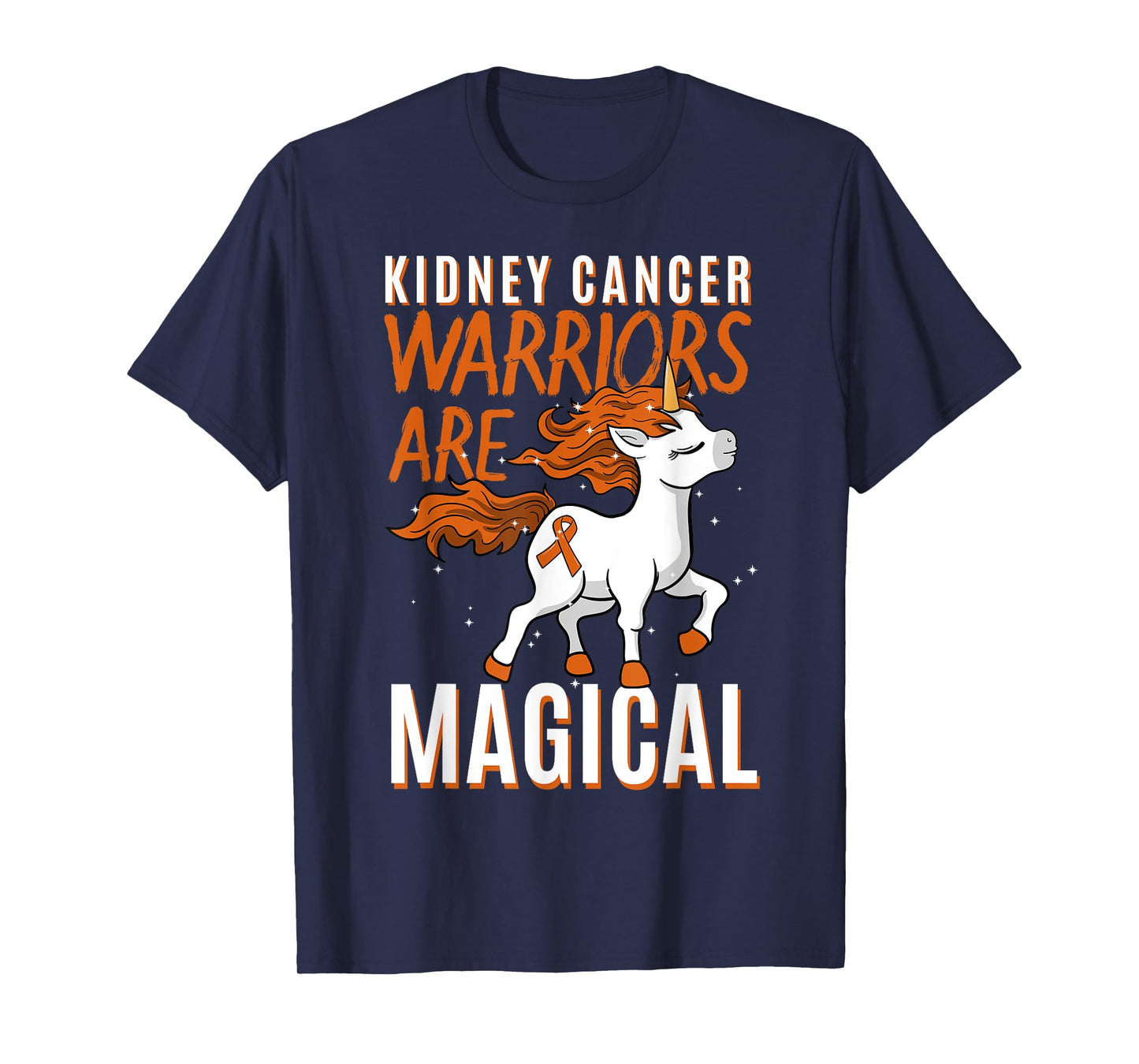 Kidney Cancer Awareness Supporter Warrior Unicorn Lover Gift T-Shirt
