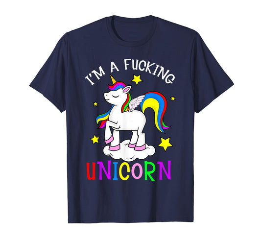 I'm a Fucking Unicorn Halloween Unicorn Costume Women Girls T-Shirt