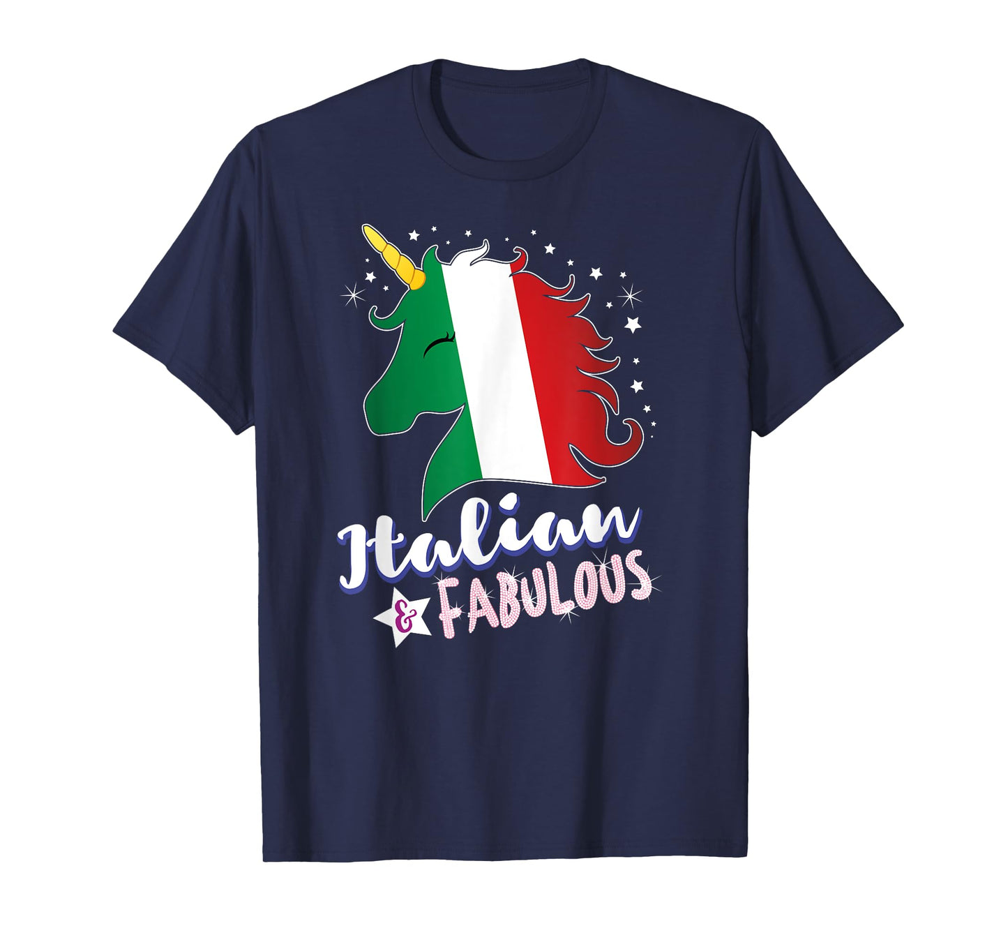 Italy Flag Italian Unicorn T-Shirt