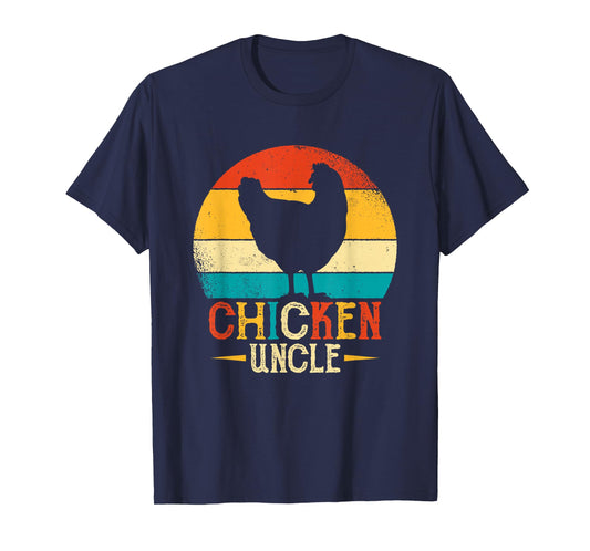 Chicken Lover Uncle Design - Chicken Uncle Poultry Farmer T-Shirt