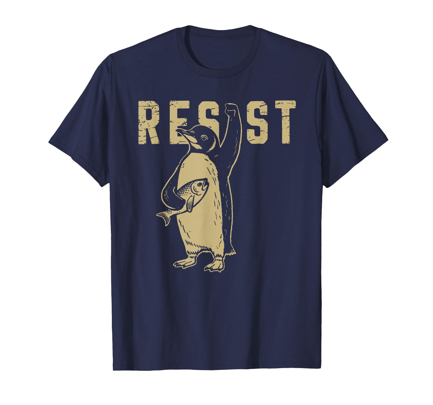 Penguin Flippers Up Resist Funny Penguins Against Trump T-Shirt