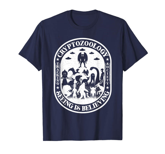 Bigfoot Nessie Mothman And Aliens Cryptid Team Cryptozoology T-Shirt