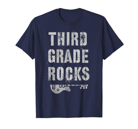3rd GRADE ROCKS Teacher Rockstar Third Graders Is My Jam T-Shirt for Men Women Girls Kids
