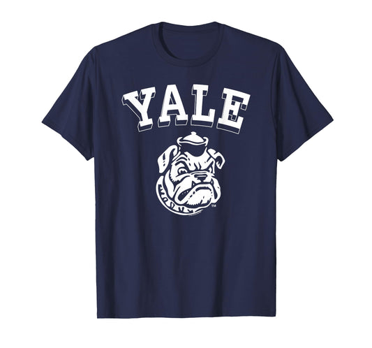 Yale University Cartoon Bulldog Handsome Dan Yale Logo T-Shirt